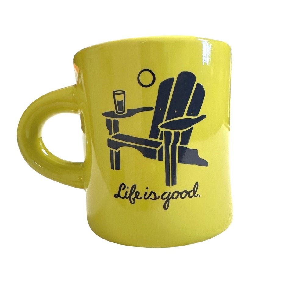 Life Is Good Coffee Mug Lime Green Adirondack Chair Do What You‎ Like